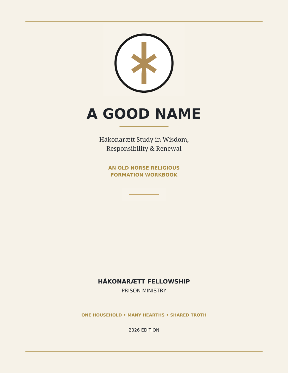 A Good Name workbook cover